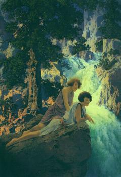Maxfield Parrish : Waterfall